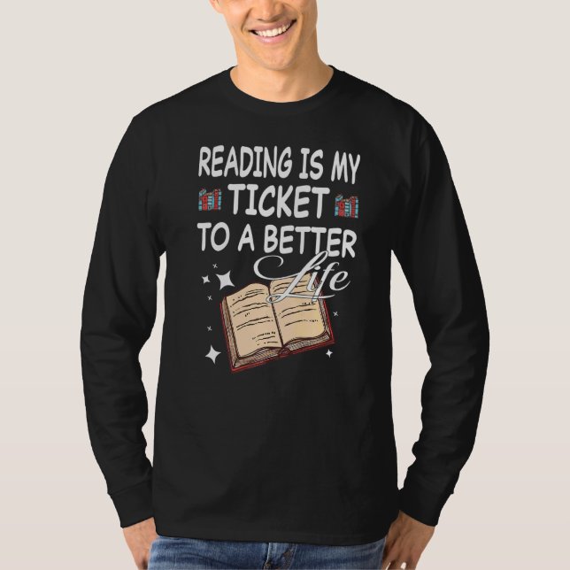 Leser von Bücherbibliotheken T-Shirt (Vorderseite)