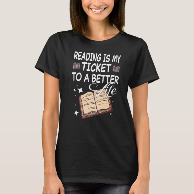 Leser von Bücherbibliotheken T-Shirt (Vorderseite)