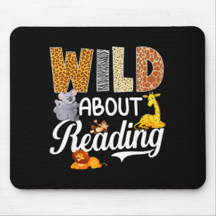 Leser von Büchern Leser Bibliothekar Liebhaber wil Mousepad