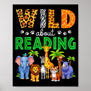 Leser von Büchern Leser Bibliothekar Liebhaber wil Poster