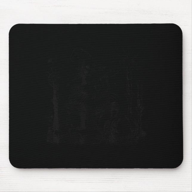 Leseratte Süße Schwarze Katze Kürbis Gothic Mousepad (Vorne)