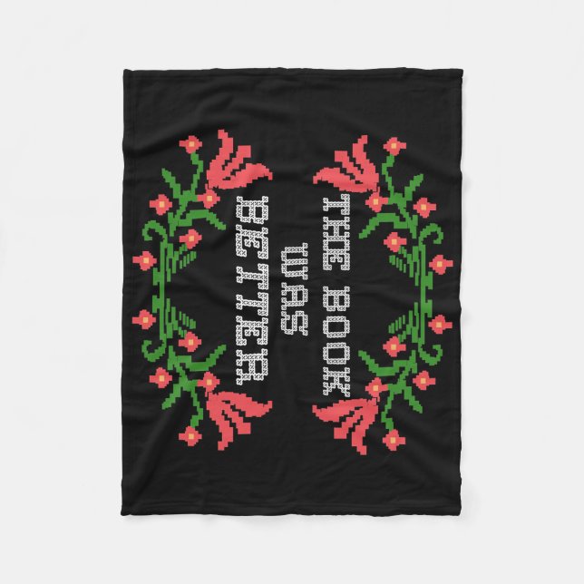 Lesergeschenk das Buch war besser Fleecedecke (Vorderseite)