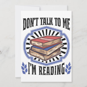 Lesergeschenk Ich lese Bücher Dankeskarte