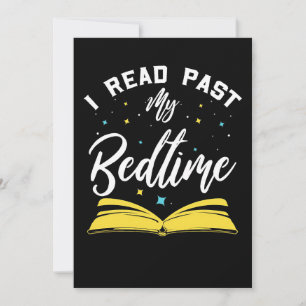 Lesergeschenk Ich lese über meine Bettgehzeit hina Einladung
