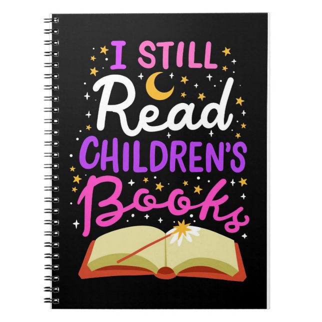 Lesergeschenk lese ich noch Kinderbücher Notizblock (Vorderseite)