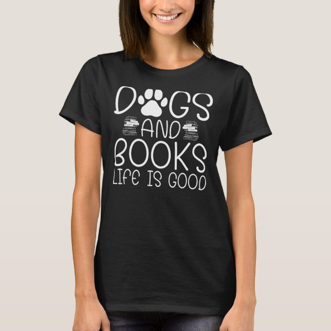 Leserlesung Buchbibliotheken T-Shirt (Vorderseite)