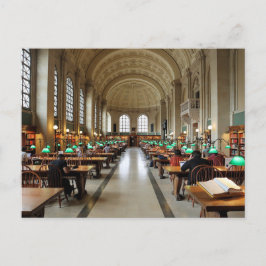 Lesesaal Boston Massachusetts Postkarte