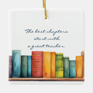 Leseschullehrer Keramikornament