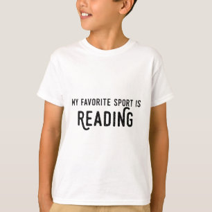 Leseshirt Mein Lieblingssport ist Lesen Lehrer T-Shirt