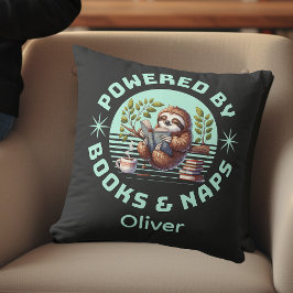Lesesloth. Einzigartiges Geschenk für Buchliebhabe Kissen