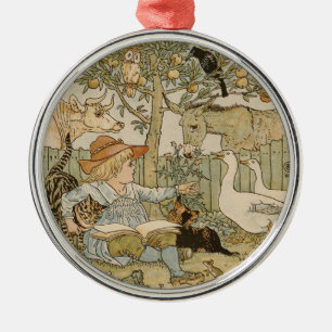 Lesespaß Ornament Aus Metall