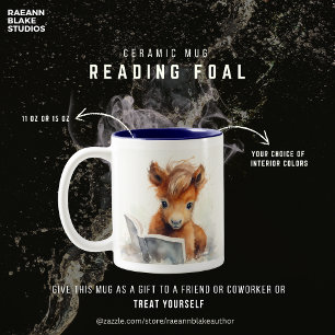 Lesetapeten-Keramikbecher Zweifarbige Tasse