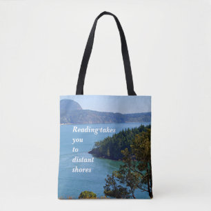 Lesetasche mit schönem Ozean-Motiv
