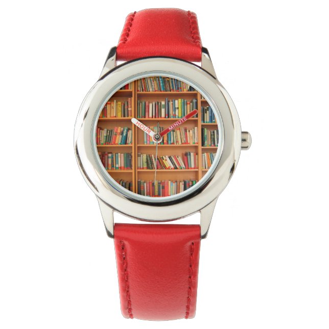 Lesewortlesung der virtuellen Bibliothek Armbanduhr (Vorderseite)