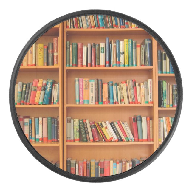 Lesewortlesung der virtuellen Bibliothek Eishockey Puck (Vorderseite)