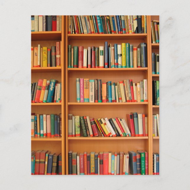 Lesewortlesung der virtuellen Bibliothek Flyer (Vorne)