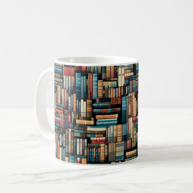Lesewortlesung der virtuellen Bibliothek Kaffeetasse (Vorderseite Links)