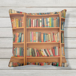 Lesewortlesung der virtuellen Bibliothek Kissen Für Draußen