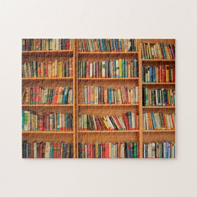 Lesewortlesung der virtuellen Bibliothek Puzzle (Horizontal)