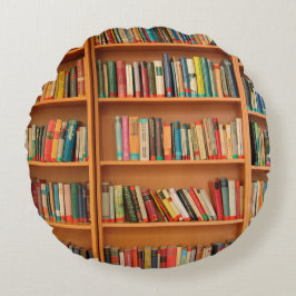 Lesewortlesung der virtuellen Bibliothek Rundes Kissen