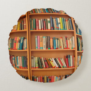 Lesewortlesung der virtuellen Bibliothek Rundes Kissen