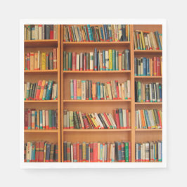 Lesewortlesung der virtuellen Bibliothek Serviette