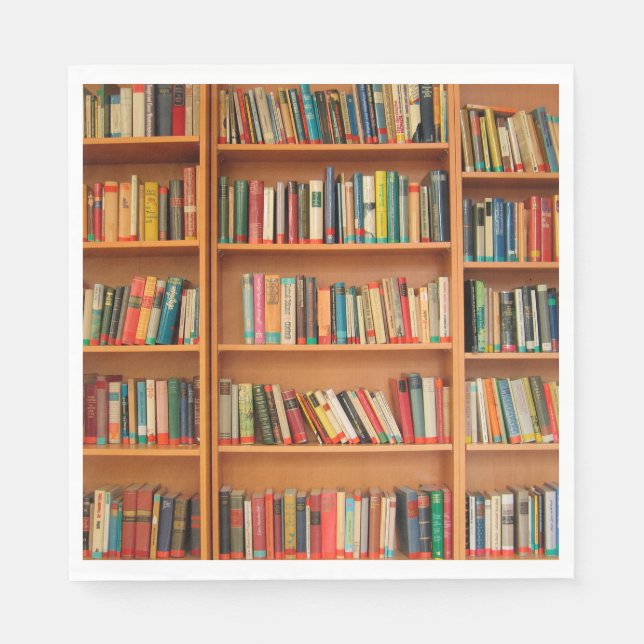Lesewortlesung der virtuellen Bibliothek Serviette (Vorderseite)