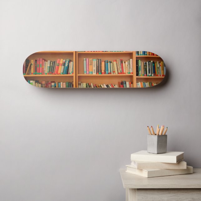 Lesewortlesung der virtuellen Bibliothek Skateboard (Wandkunst (Horz))