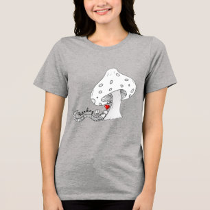 Lesewurm unter einem Pilz Tri-Blend Shirt