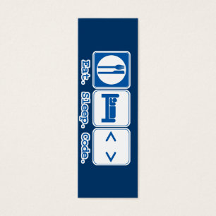 Lesezeichen "eat sleep code (html)"