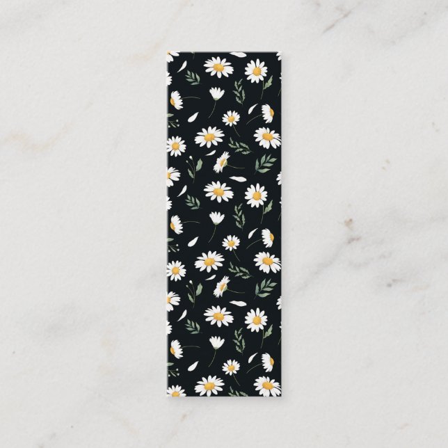 Lesezeichen für Buchliebhaber: Sonnenblumen Telefonnummerkarte (Vorderseite)