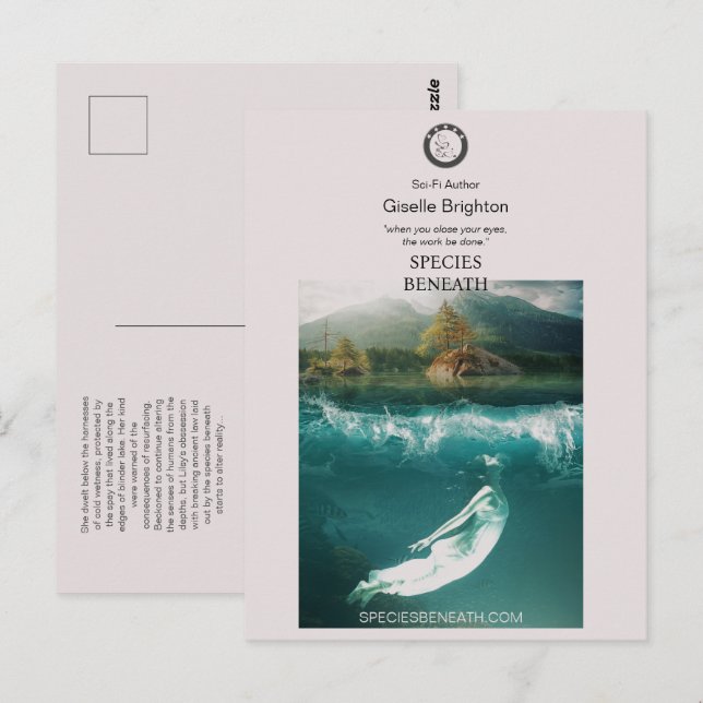 Lesezeichen für Werbematerial für Logos Postkarte (Vorne/Hinten)