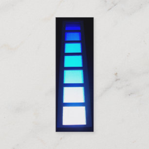 Lesezeichen Geschäftskarte Blue Window Mini Visitenkarte