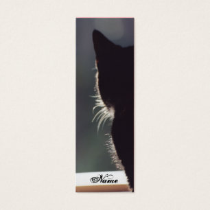 Lesezeichen-Katze im Fenster fertigen Namen