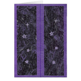 Lesezeichen Lila Starry Night Card