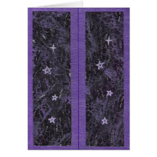 Lesezeichen Lila Starry Night Card