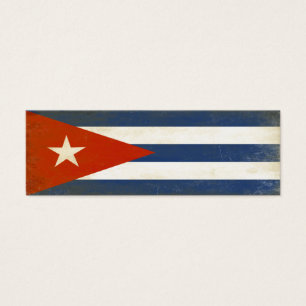 Lesezeichen mit beunruhigter Vintager Flagge von