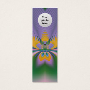 Lesezeichen mit Violettem Lotus Motiv