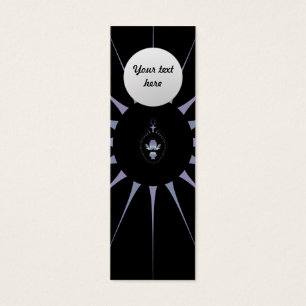 Lesezeichen mit violetter Spinne