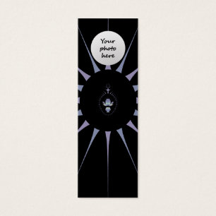 Lesezeichen mit violetter Spinne