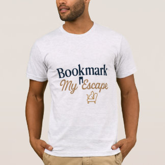 Lesezeichen My Escape | Retro Book Lover T - Shirt