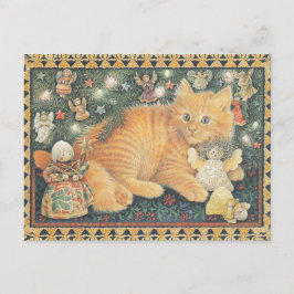 LESLEY ANNE IVORYS CHRISTMAS CAT POSTCARD POSTKARTE