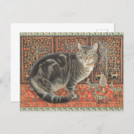 LESLEY ANNE IVORYS CHRISTMAS CAT POSTCARD POSTKARTE