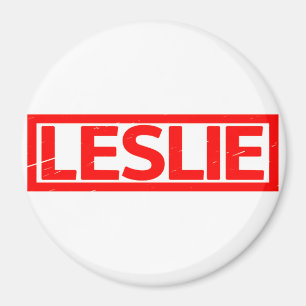 Leslie Briefmarke Magnet