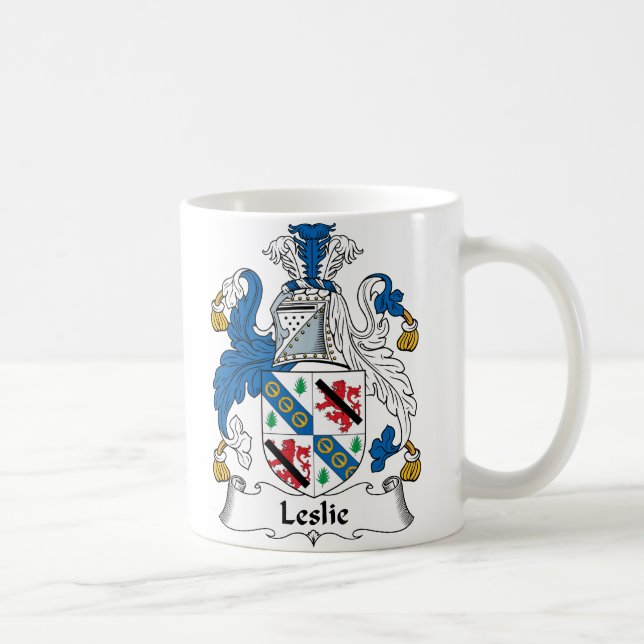 Leslie-Familienwappen Tasse (Rechts)