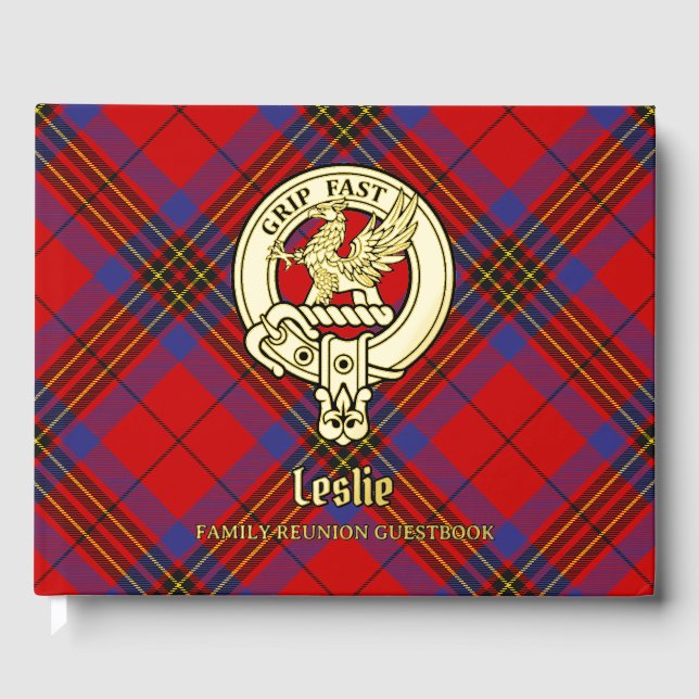 Leslie Family Wiedersehen Gästebuch (Vorderseite)