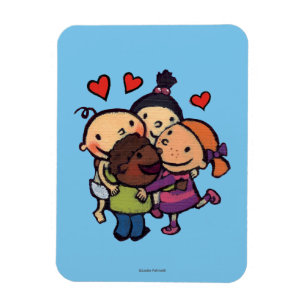 Leslie Patricelli Group Hug mit Freunden Magnet
