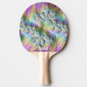 LESLIE ~ ROSA-EIS ~ Fraktal-Muster ~ Vorlage ~ Tischtennis Schläger