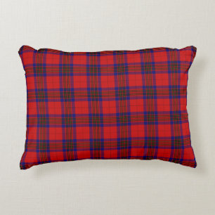 Leslie Tartan Red Blue lila kariert Zierkissen