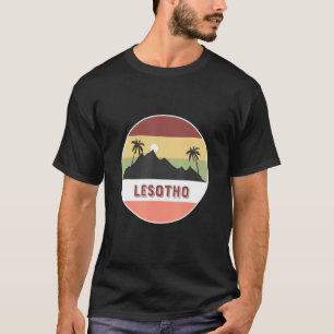 Lesotho-Berg und Palmen T-Shirt